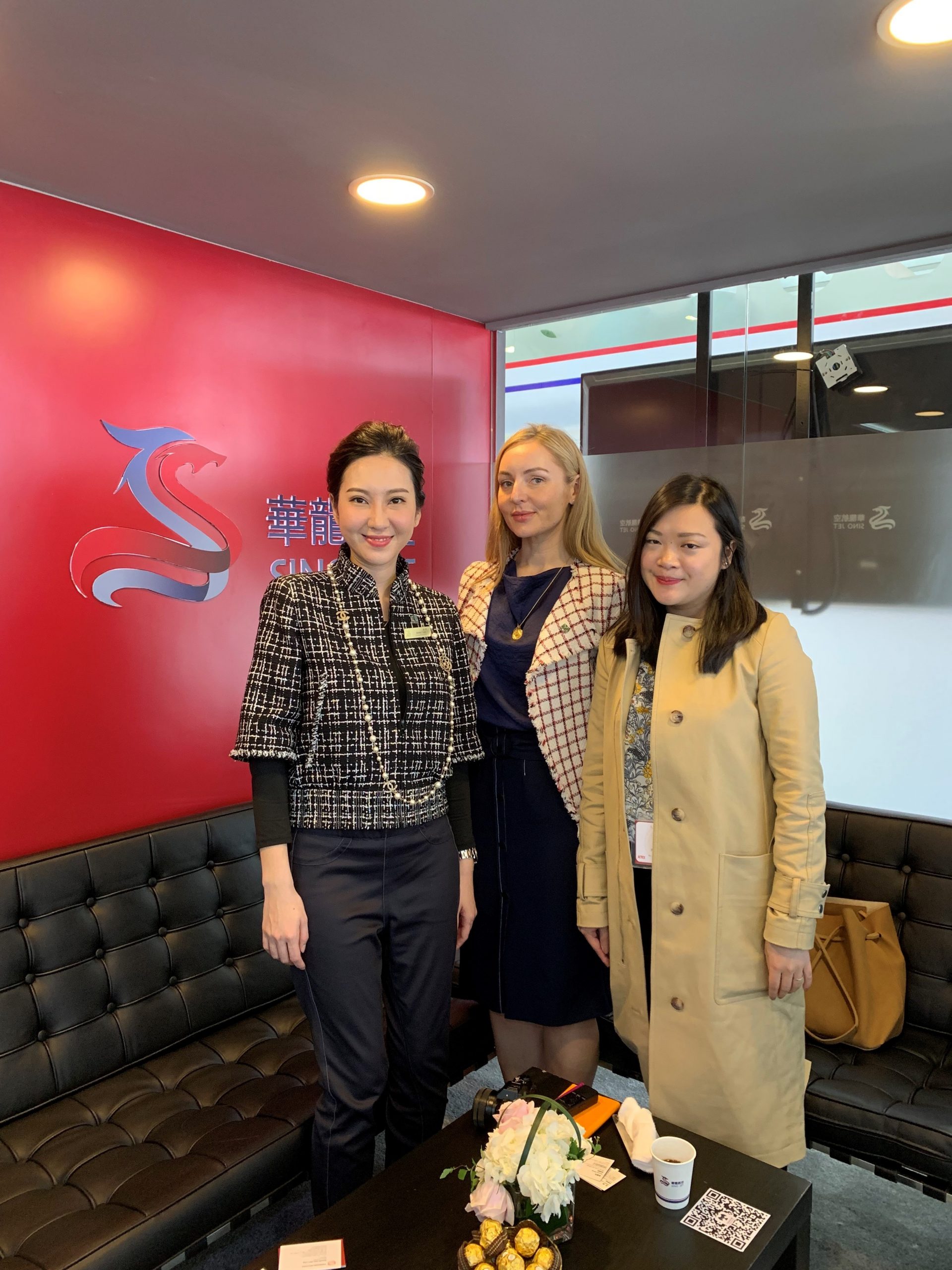 sarah keates and white orchid insights with sino jet at abace, shanghai