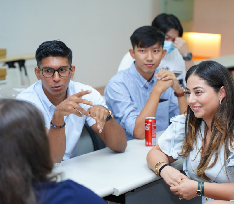 TROA with a group of students in Singapore